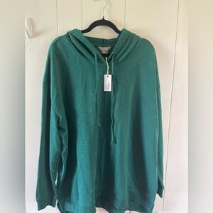 Natural Reflections Fleece Half-Zip Long-Sleeve Pullover For Ladies